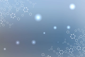 Big Data Visualization Background. Modern futuristic virtual abstract background. Science network pattern, connecting lines and dots. Global network connection vector.