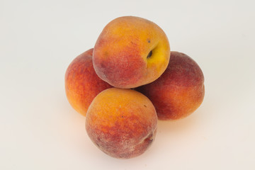 Sweet peach isolated on white
