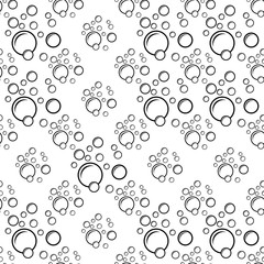 Bubble Icon Seamless Pattern