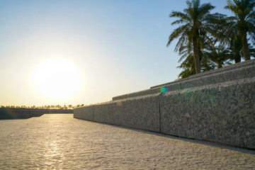 The Corniche, long palm-fringed stone walkway