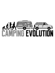 evolution familie wohnwagen leben zuhause camping anhänger unterwegs reisen urlaub ferien fahren auto roadtrip spaß hobby liebe straße clipart