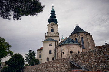 Fototapeta na wymiar Photograph of the Church of San Francisco, Trenčín, Slovakia
