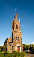 Fototapeta na wymiar Evangelische Kirche in Oberlahnstein