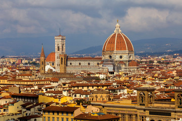 Fototapeta premium Florence, Italy from Piazzale Michelangelo