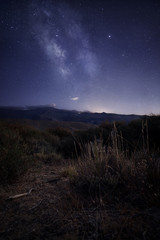 Photograph of the Milky Way taken in Güejar Sierra, Granada, Spain