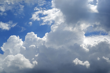 blue sky with clouds