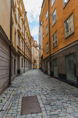 Winding Back Street in Stockholm