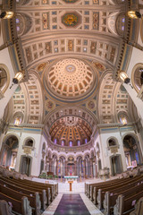 Fototapeta na wymiar Interior of the historic Cathedral of the Sacred Heart in Richmond, Virginia