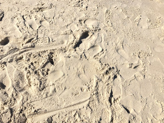 Beach sand, empty, no people, objects.Brands.Bright color background.Sunlight.Space for your text.Summer.