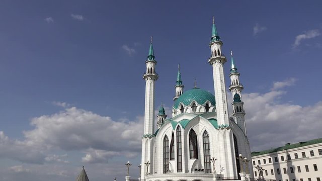 Kul Sharif (Qolsherif, Kol Sharif, Qol Sharif) Mosque in Kazan Kremlin. Main Jama Masjid in Kazan and Republic of Tatarstan. One of the largest mosques in Russia