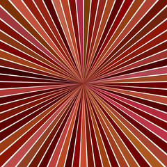 Brown hypnotic abstract striped starburst background design - vector exlosive illustration