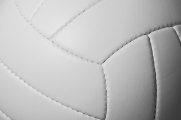 Closeup detail of volleyball ball texture background