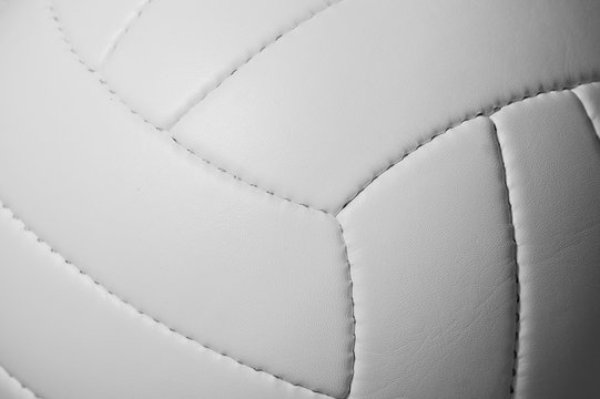 Closeup Detail Of Volleyball Ball Texture Background