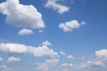 Naklejka na ściany i meble white clouds on blue sky weather background