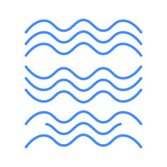 Waves icon on white background vector illustration