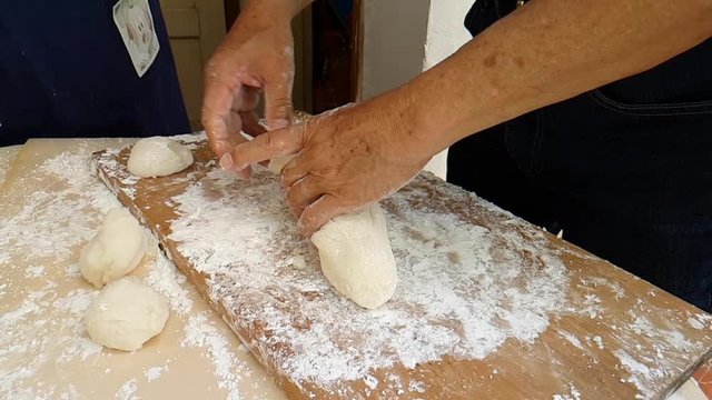 Homemade Mochi, produced in a traditional way, with hammer. São Paulo, Brazil	