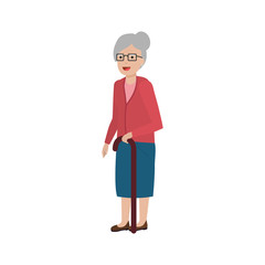 Grandmother cartoon vector design