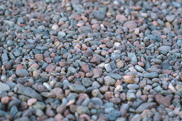 Gravel, river pebbles texture detail