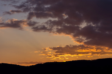Cityscape of Graz at sunset with historic buildings, in Graz, Styria region, Austria.