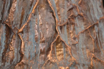 Brown metal texture close up