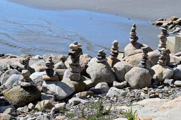 Fototapeta premium Rock Towers in Maine 