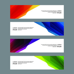 Fototapeta premium Vector Abstract banner web template