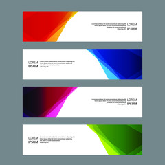 Fototapeta premium Vector Abstract banner web template