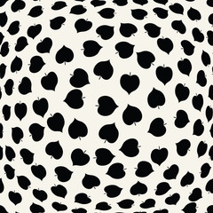 abstract geometric leaves pattern for natural background, simple minimalist graphic , retro decoration , summer fashion