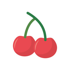 Isolated cherry vector design
