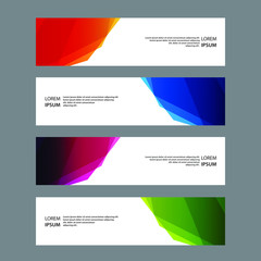 Fototapeta premium Vector Abstract banner web template