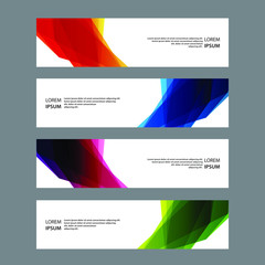 Obraz premium Vector Abstract banner web template