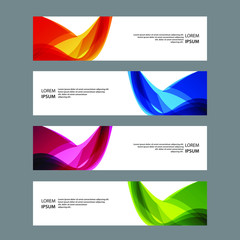Naklejka premium Vector Abstract banner web template