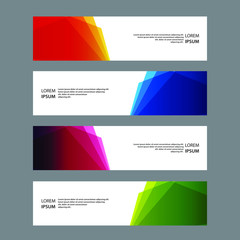 Fototapeta premium Vector Abstract banner web template