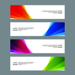 Obraz premium Vector Abstract banner web template