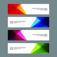 Naklejka premium Vector Abstract banner web template