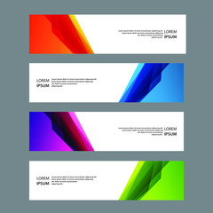 Naklejka premium Vector Abstract banner web template