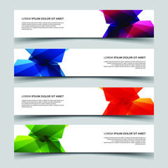 Fototapeta premium Vector Abstract banner web template