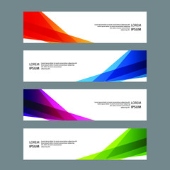 Fototapeta premium Vector Abstract banner web template