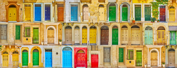 Colorful Maltese doors
