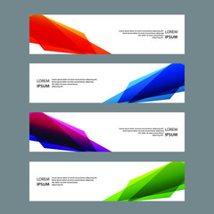 Fototapeta premium Vector Abstract banner web template