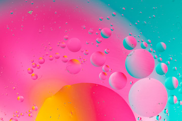 Abstract molecule sctructure. Water bubbles. Macro shot of air or molecule. Abstract space...