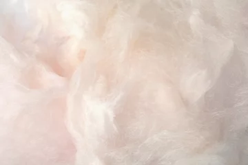 Foto auf Acrylglas Sweet light cotton candy as background, closeup view © New Africa