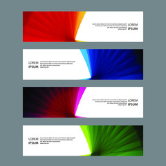 Obraz premium Vector Abstract banner web template