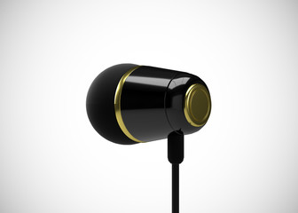 Headphone In-Ear Earphone Wireless 3D Render