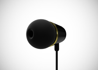 Headphone In-Ear Earphone Wireless 3D Render