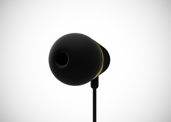 Headphone In-Ear Earphone Wireless 3D Render