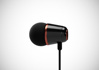 Headphone In-Ear Earphone Wireless 3D Render