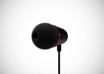 Headphone In-Ear Earphone Wireless 3D Render