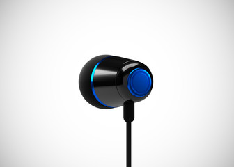 Headphone In-Ear Earphone Wireless 3D Render