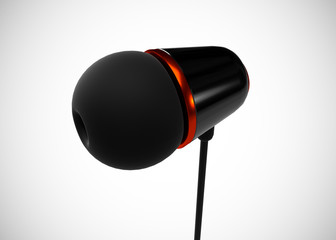 Headphone In-Ear Earphone Wireless 3D Render